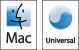 Mac OS X Universal Binary logo