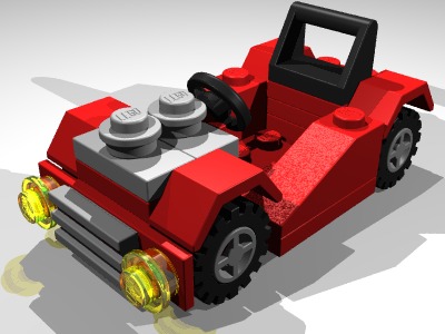 POV-Ray rendering of m4555d.dat with LGEO parts