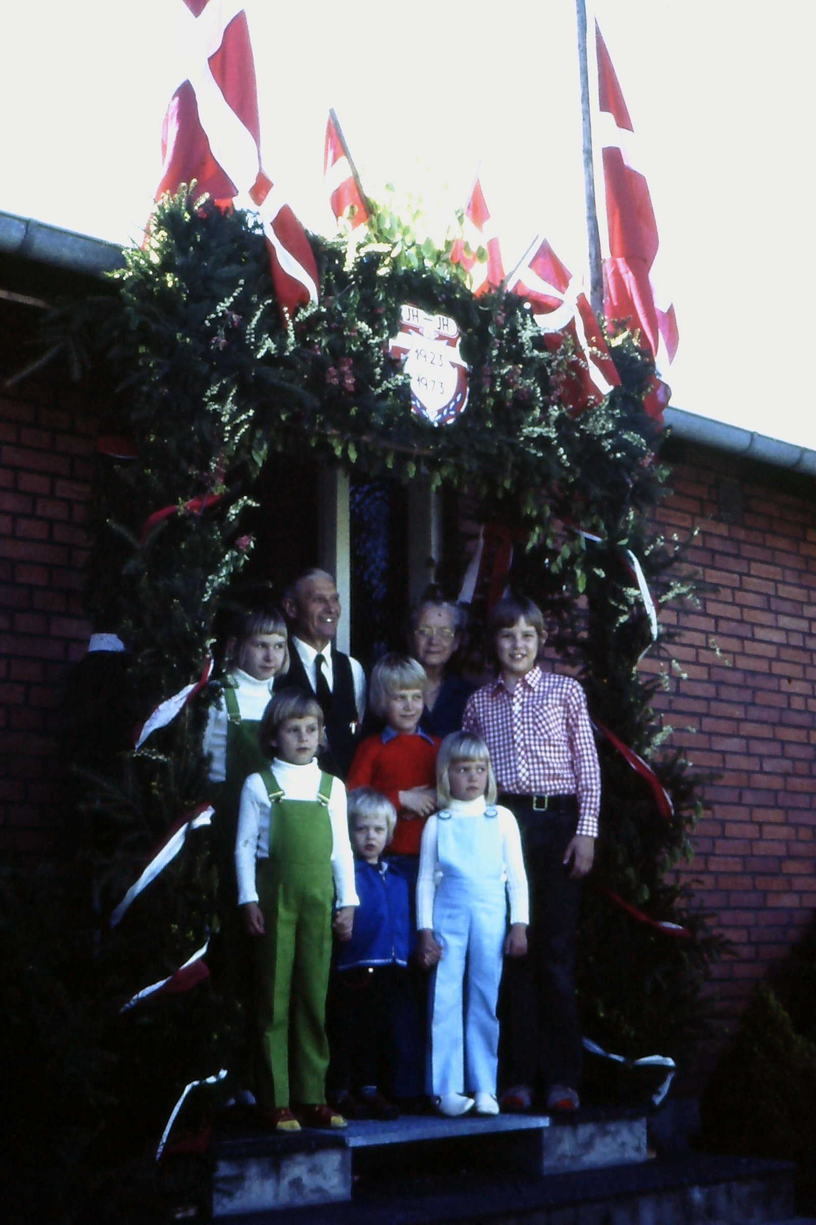 Golden wedding anniversary, our grandparents and six grandchildren